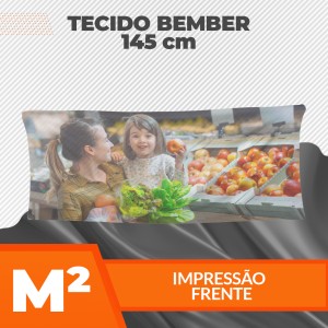 Tecido Bember Sublimado Frente - 145cm de Largura Bember 90g/m² até 145cm de largura 4x0   
