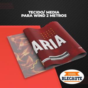 Tecido (Mídia) para Windisplay 2m com Blecaute Oxford 1,65m x 0,66m   Com Blackout 