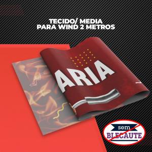 Tecido (Mídia) para Windisplay 2m sem Blecaute Oxford 1,65m x 0,66m   Sem Blackout 