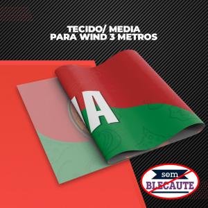 Tecido (Mídia) para Windisplay 3m sem Blecaute Oxford 2,14m x 0,66m   Sem Blackout 