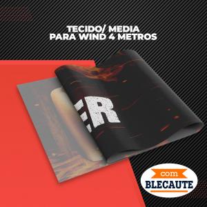 Tecido (Mídia) para Windisplay 4m com Blecaute Oxford 3,00m x 0,66m   Com Blackout 