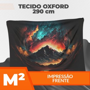 Tecido Oxford Sublimado Frente - 290cm de Largura Oxford 145g/m² até 290cm de largura 4x0   