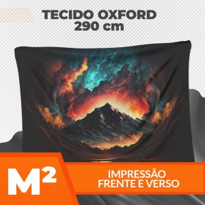 Tecido Oxford Sublimado Frente e Verso - 290cm de Largura Oxford 145g/m² até 290cm de largura 4x4   