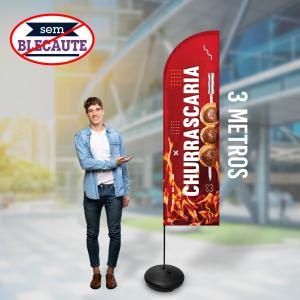 Windisplay Completo 3m (sem blackout) Oxford 300cm 4x0  Sem Blackout 