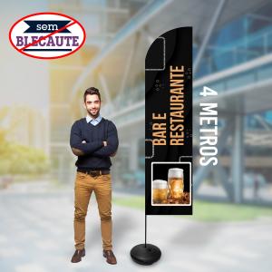Windisplay Completo 4m (sem blackout) Oxford 400cm 4x0  Sem Blackout 